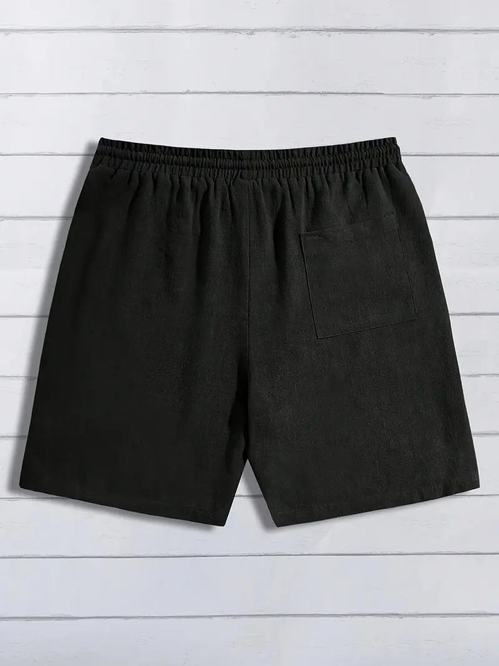 Afslappede shorts i hør