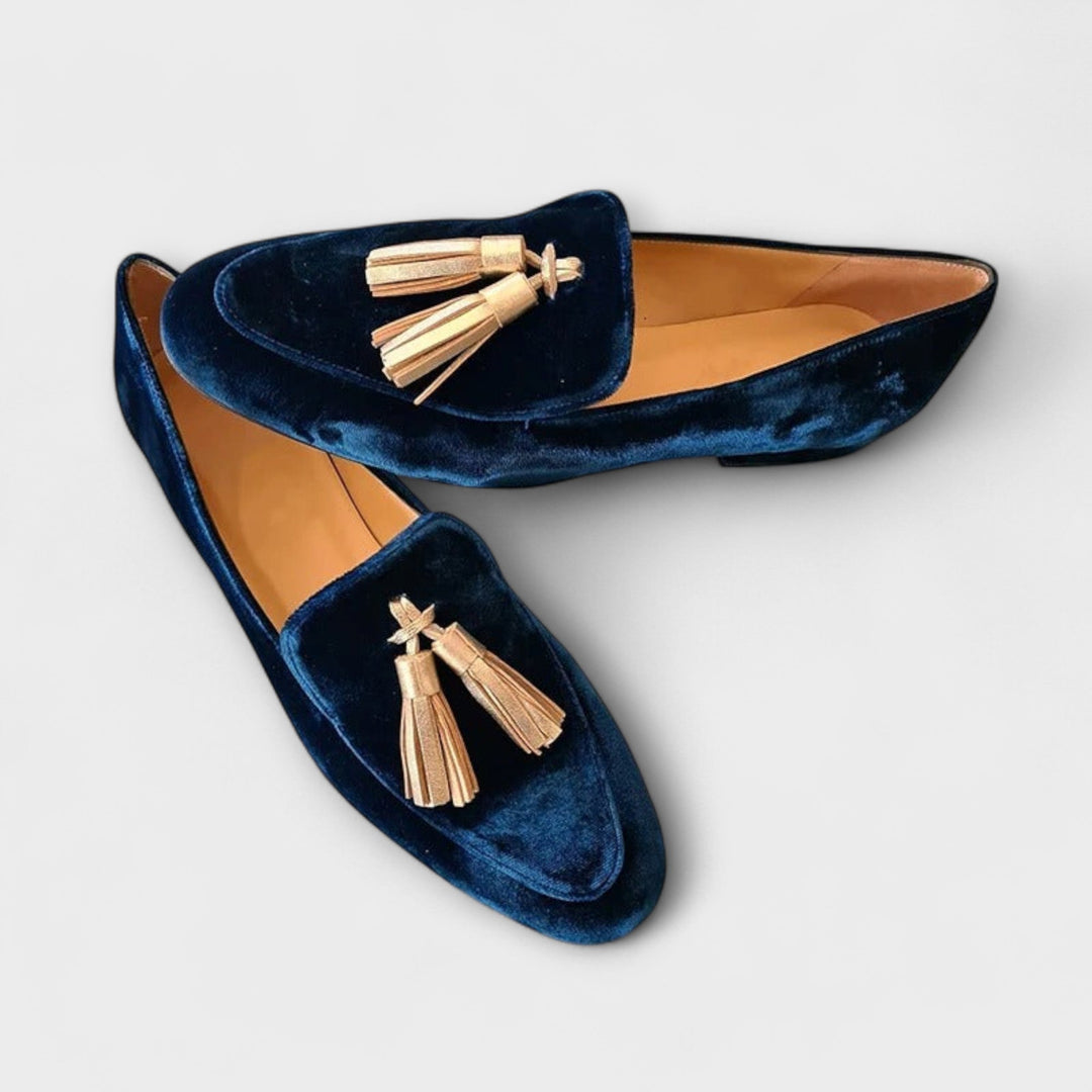 Quinnlyn – Vintage-inspirerede loafers med frynser