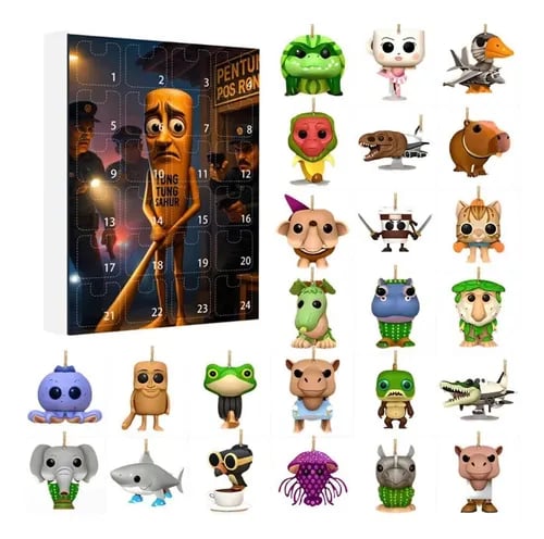 Tung Tung Tung Sahur italiensk adventskalender med 24-dages nedtælling