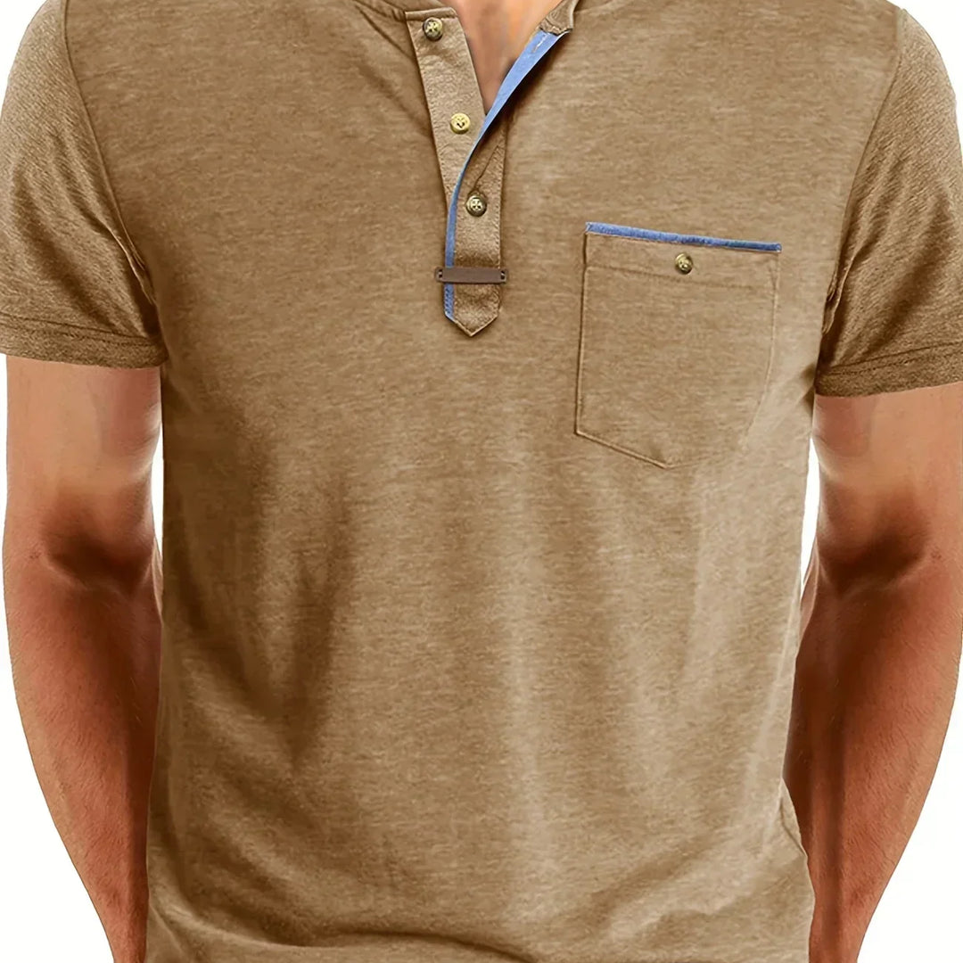 Savrani™ | Elegant T-shirt med rund hals og lomme