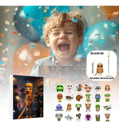 Tung Tung Tung Sahur italiensk adventskalender med 24-dages nedtælling