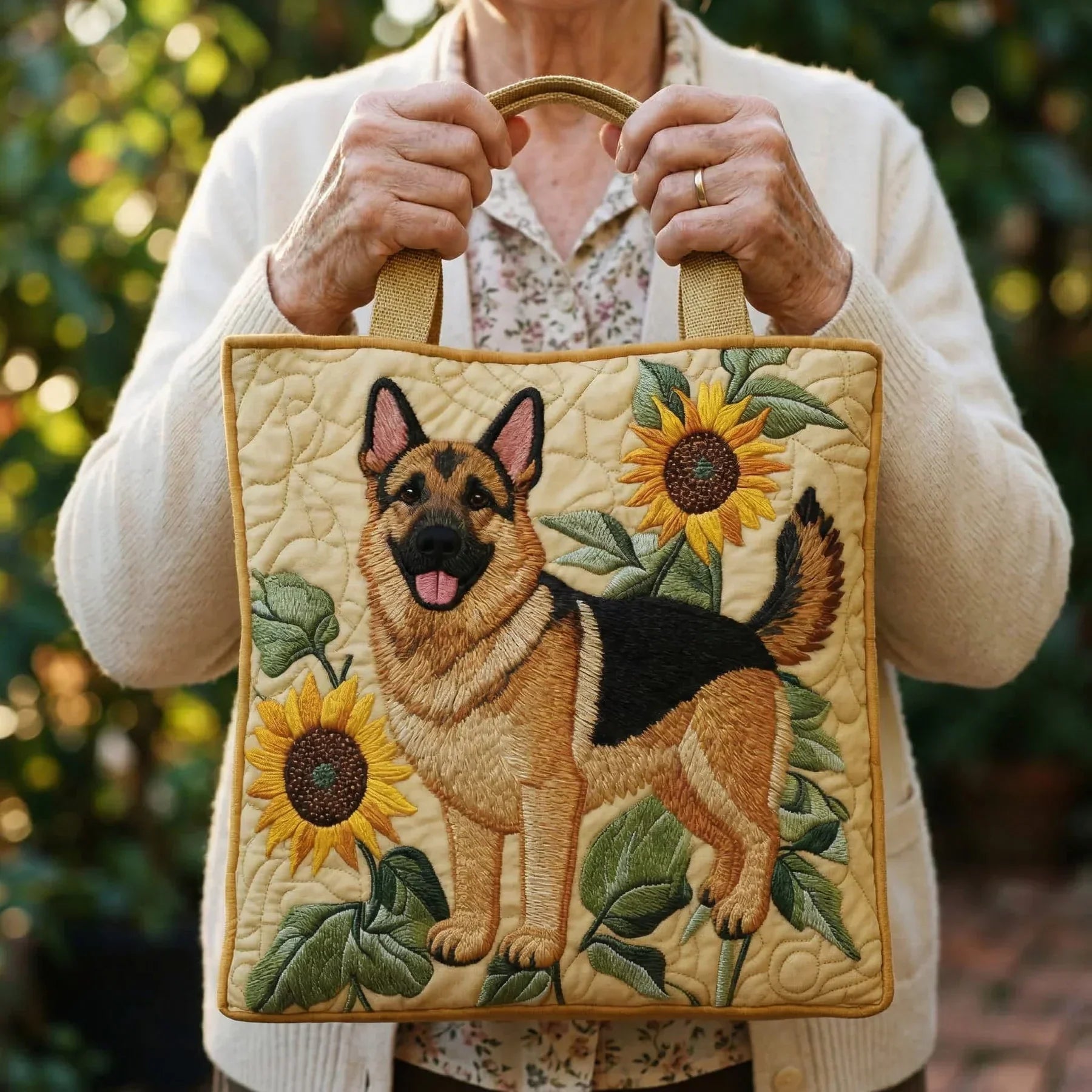 HÅNDLAVET TASKE - TYSK SCHÄFERHUND
