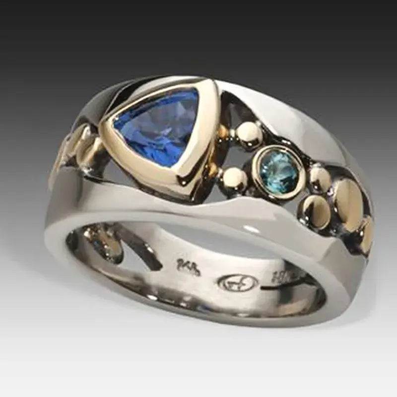 Vintage Ring Blå