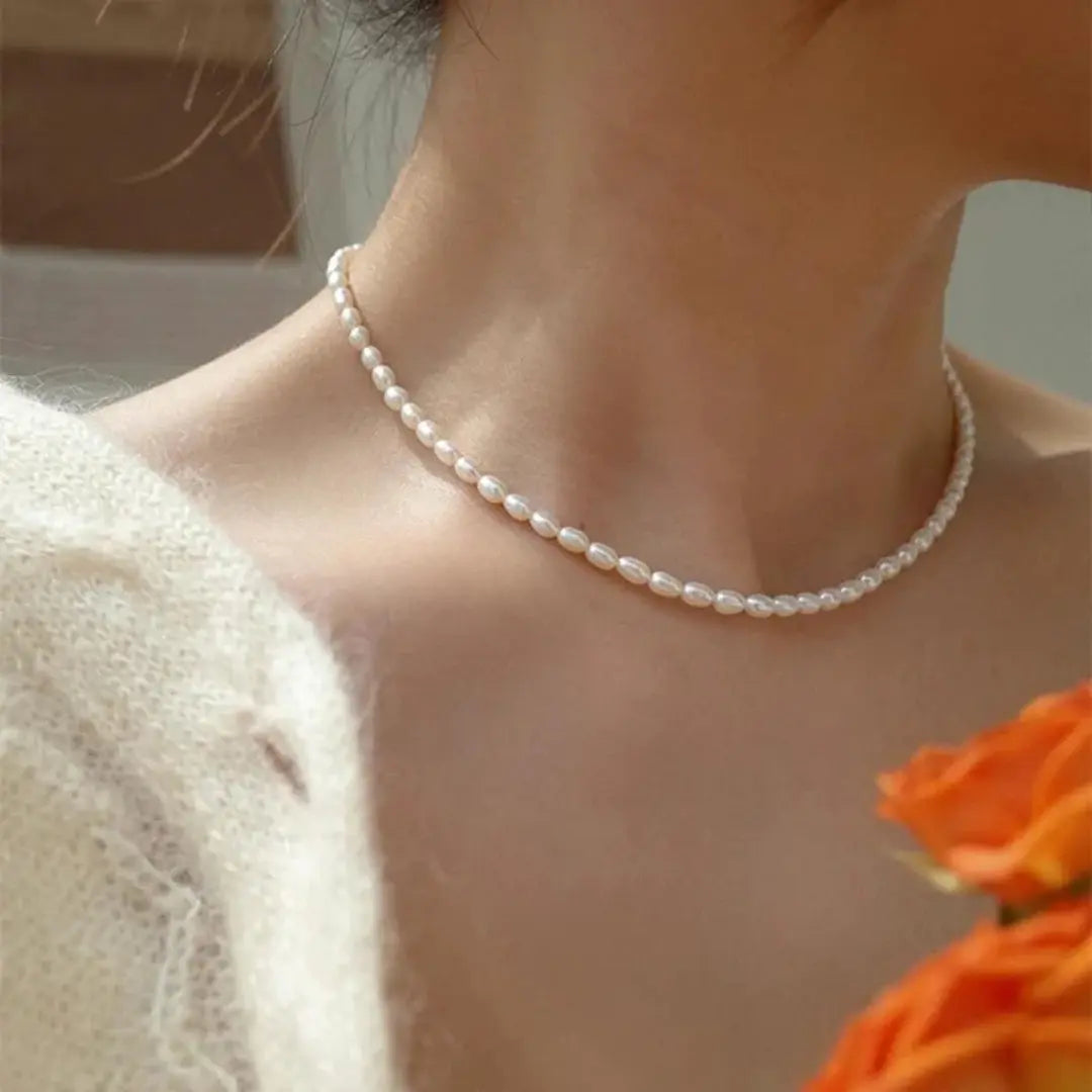 Elegant perlehalskæde 