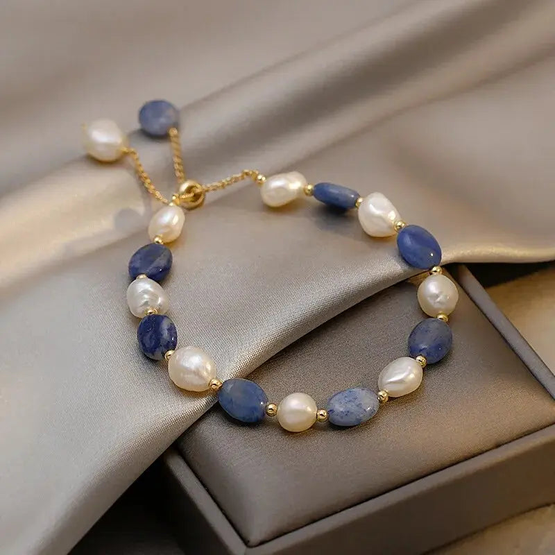 Elegant Perlearmbånd Oceanisk 