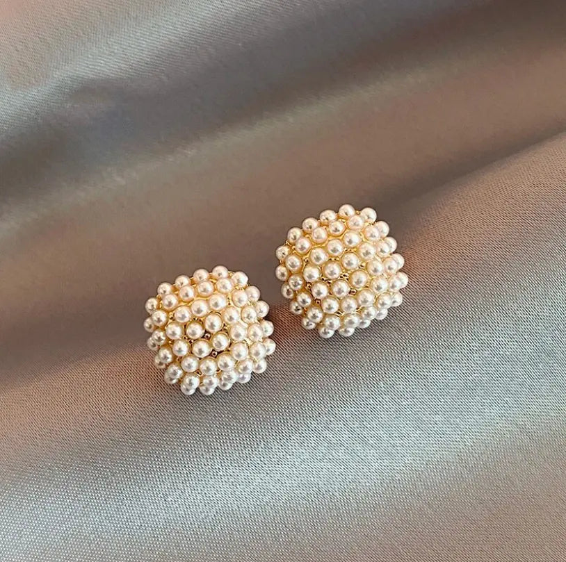 Elegante Guldørringe med Indbyggede Perler