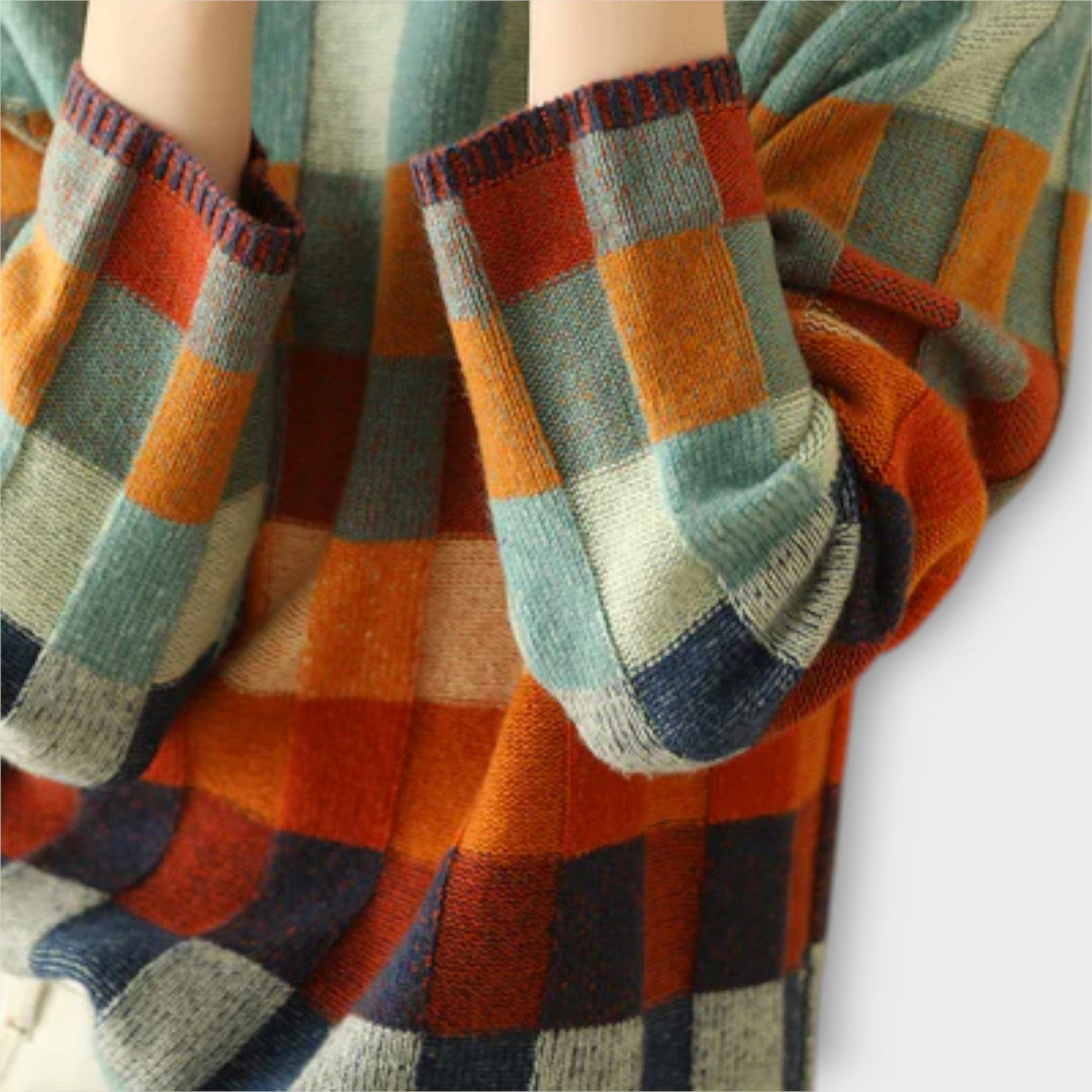 Erika - Strikket sweater med høj krave