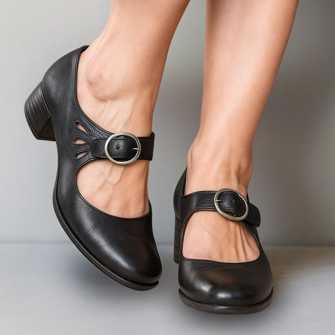 Nikoleta – Ortopædiske læderloafers | Premium-udgave