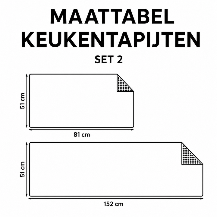 Zoë - Køkkenmåtte Jul med Gran