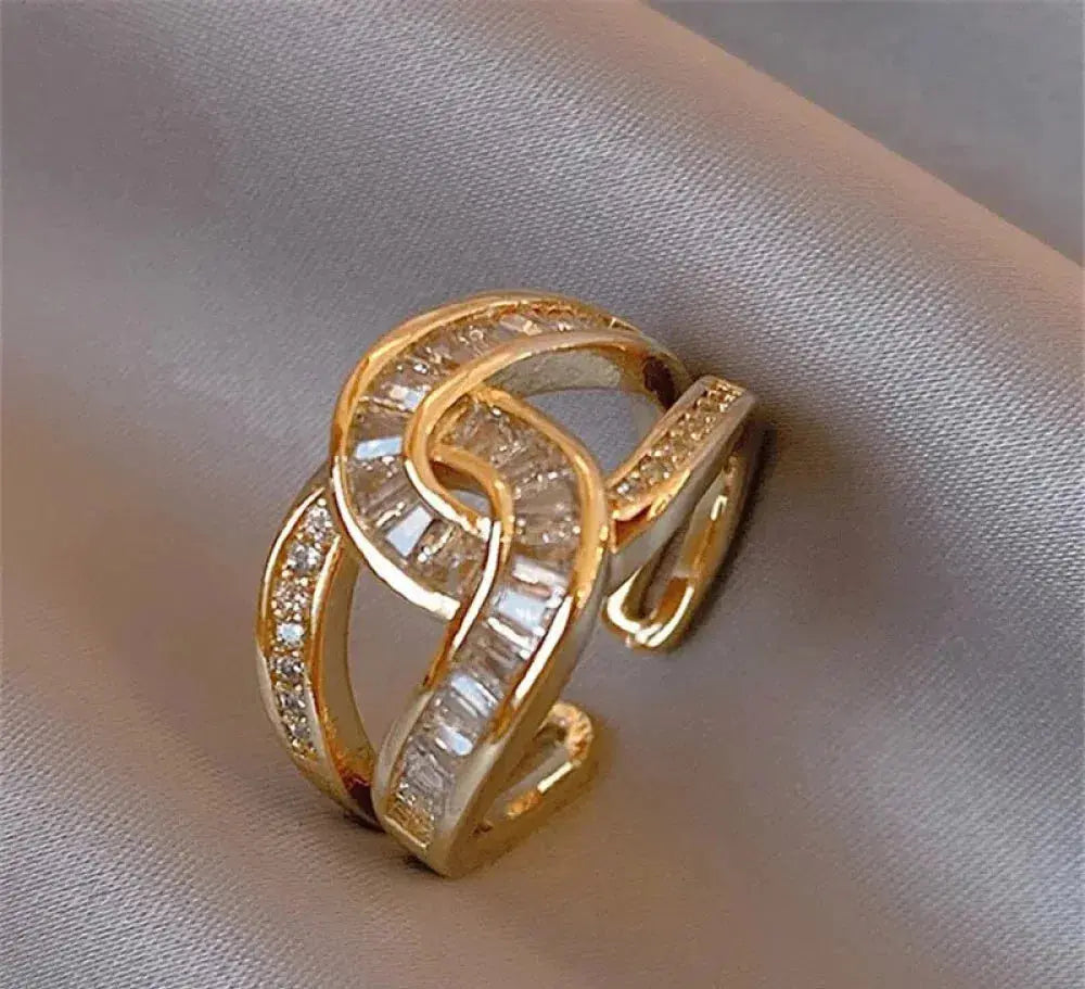 Elegant ring med knude 
