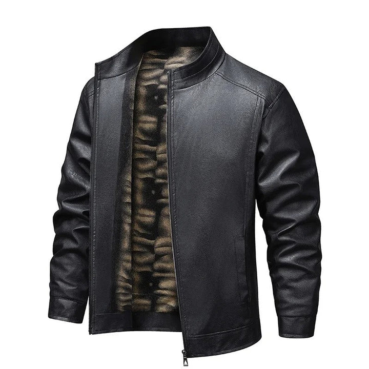 Vintage Fleece Fodret Læderjakke