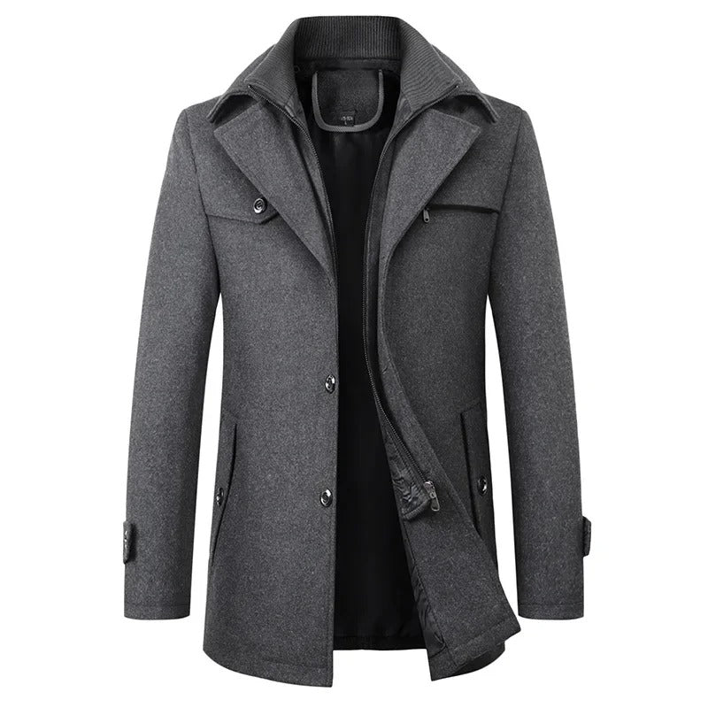 Elegant Uld Vinterjakke