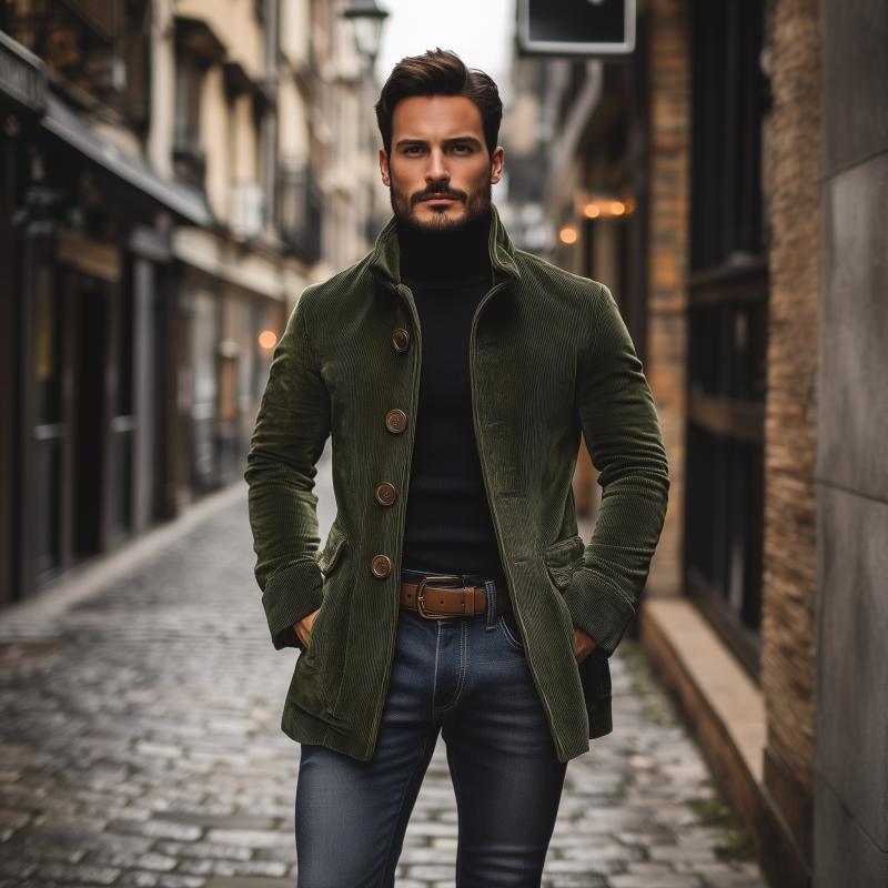 Vintage Corduroy Frakke