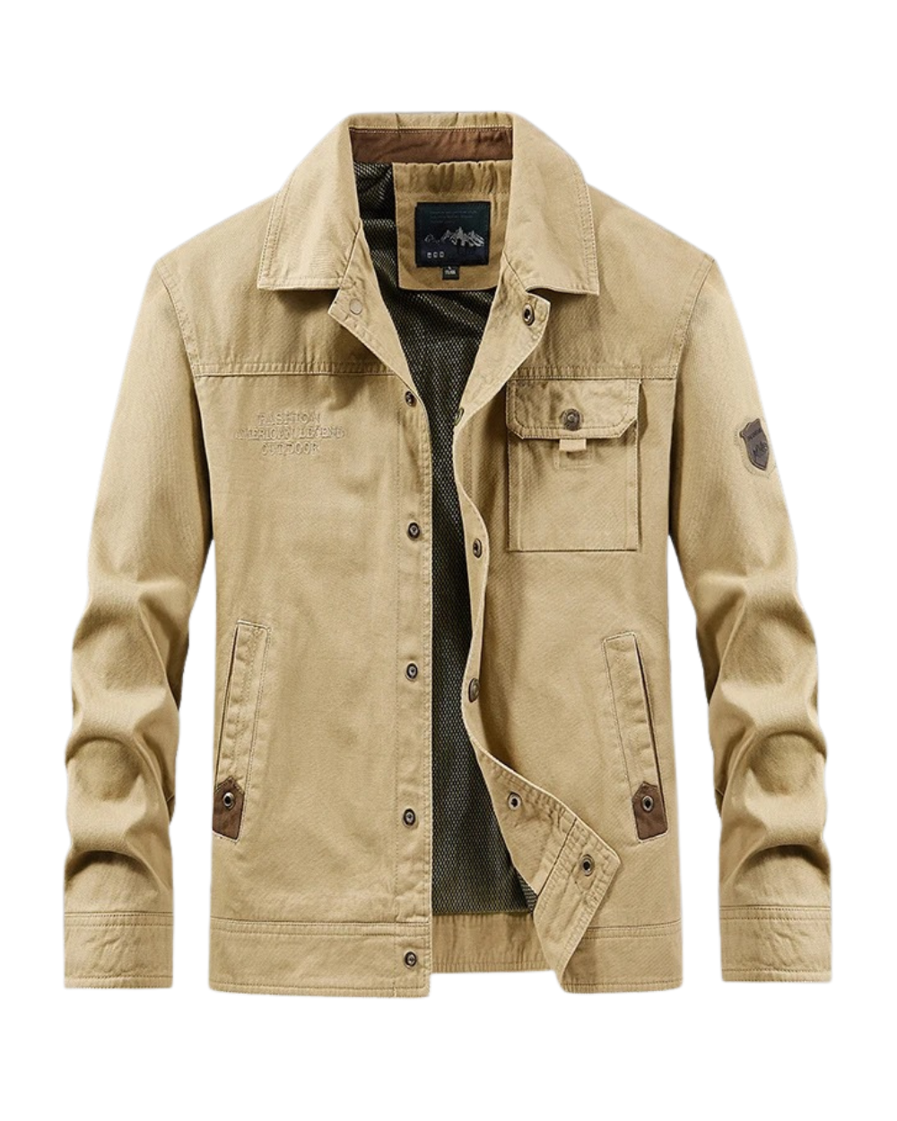 Bomulds Windbreaker Jakke