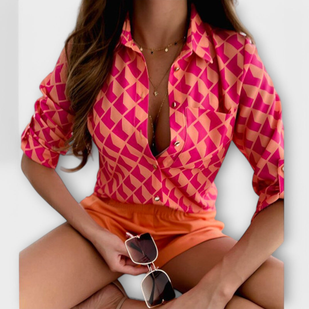 Klassisk bluse med krave