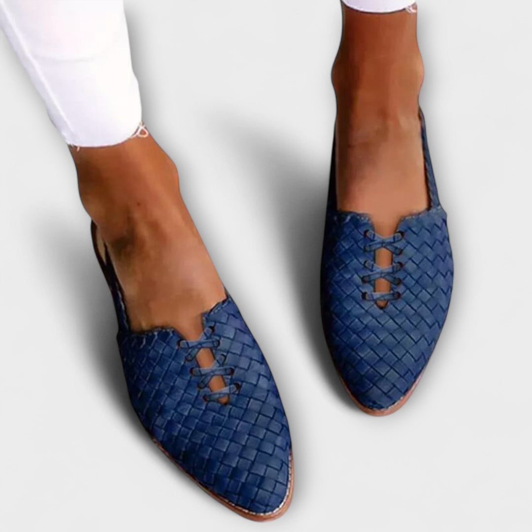 Zyra | Vævede elegante, komfortable ballerinaer