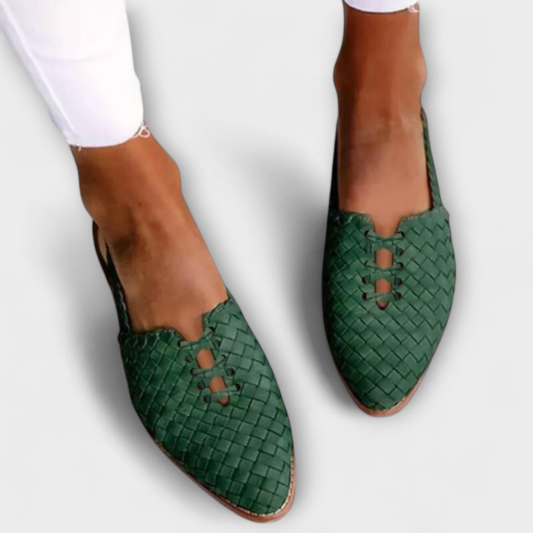 Zyra | Vævede elegante, komfortable ballerinaer