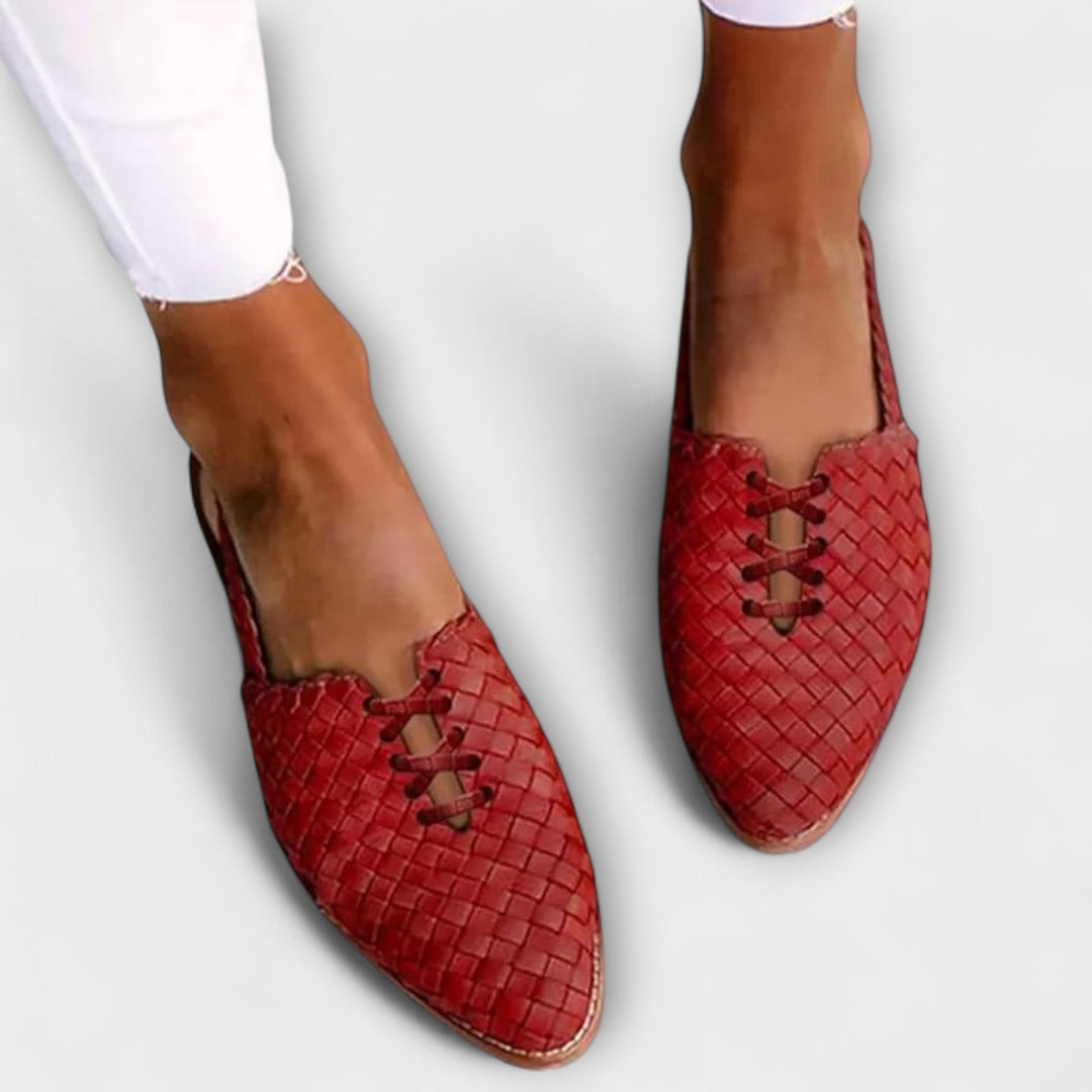 Zyra | Vævede elegante, komfortable ballerinaer